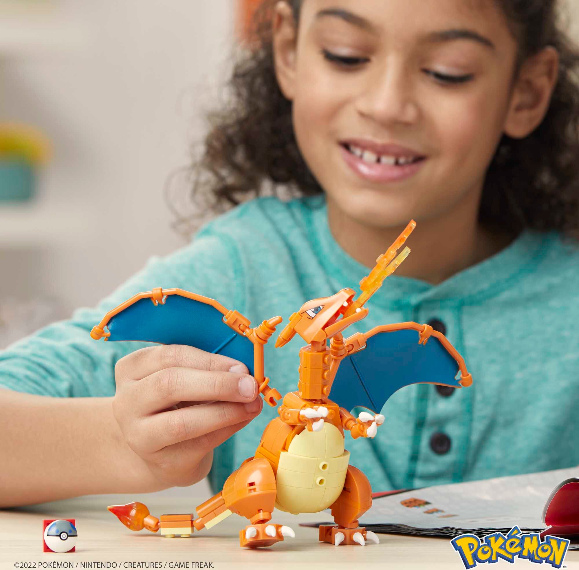 MEGA Pokemon Building Toy Kit Charizard (222 Pieces) with 1 Action Figure for Kids | MTTS177
