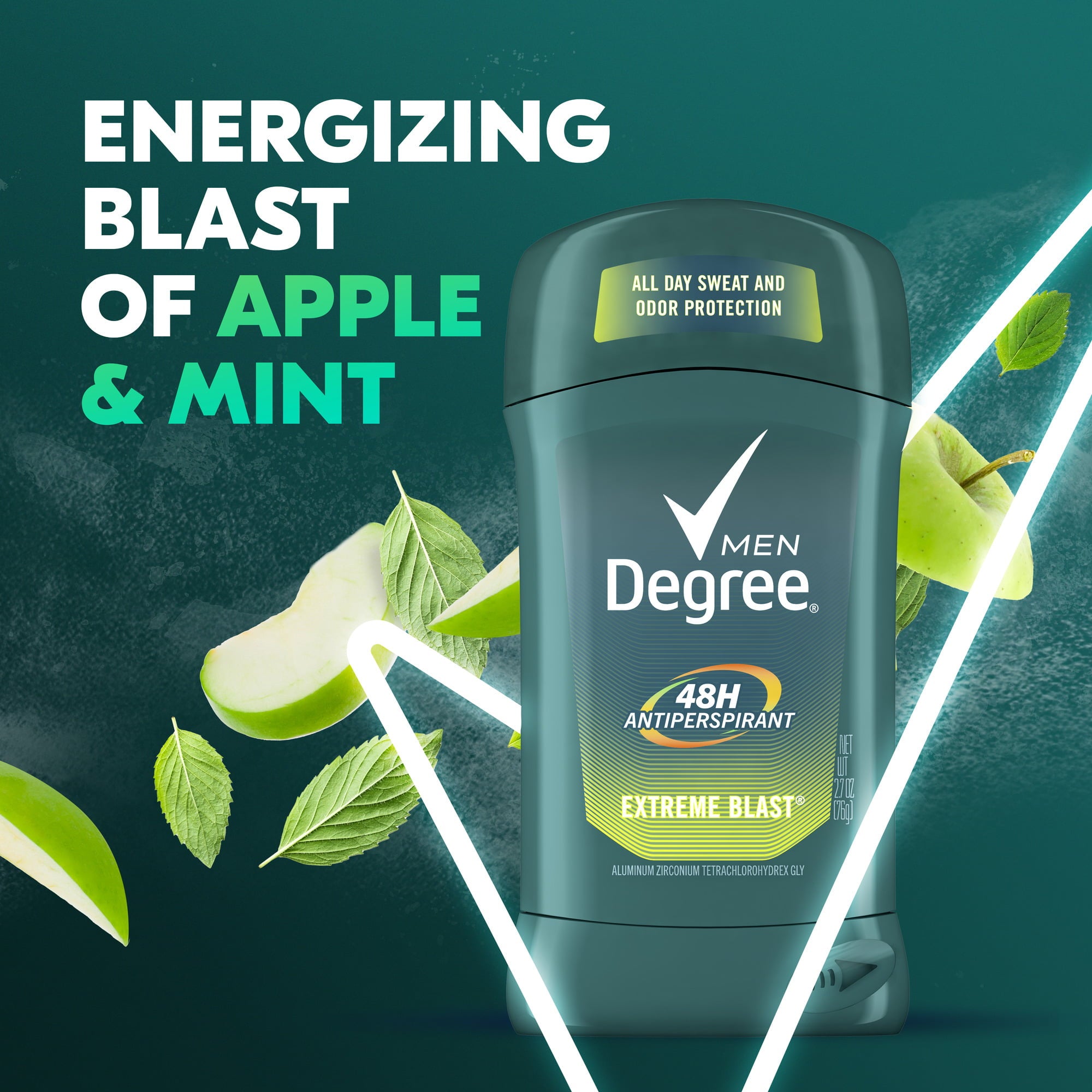 Degree Long Lasting Antiperspirant Deodorant Stick Twin Pack, Mint, 2.7 oz | MTTS239