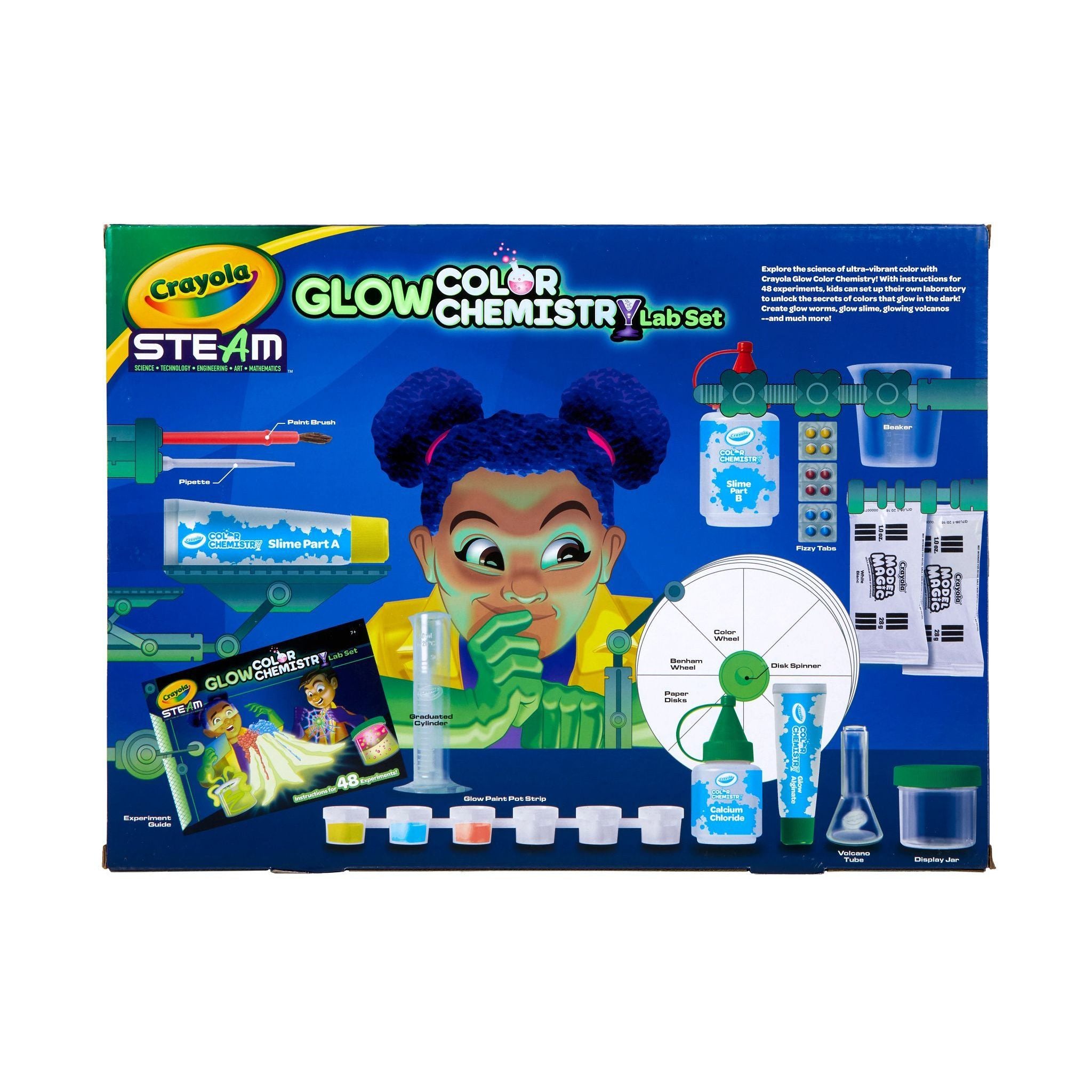 Crayola Glow Color Chemistry Lab Set, Science Kits for Kids, STEM Toys, School Supplies, Unisex Child | MTTS182