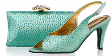 Charming Handbag and Shoe Matching Set | AFRS357