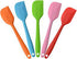 Multicolor Silicone Spatula Cooking Spoon – Heat Resistant – Orange, Red, Teal Green, Yellow | TCHG229a