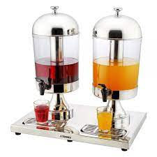 Sunnex 8 Litres Each Double Tank Juice Dispenser for Hotels and Restaurants | TCHG203a