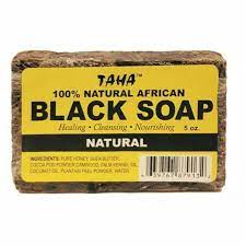 Taha Black Soap Natural 5oz | AFRS316