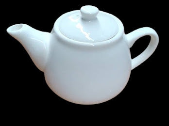 White Porcelain Tea Kettle for Homes, Hotels, and Restaurants | TCHG333a