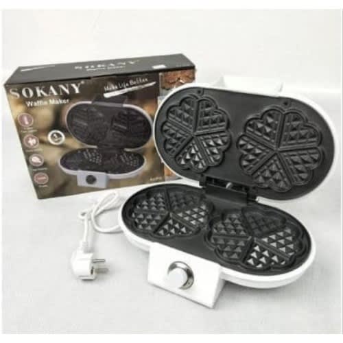 Sokany Double Waffle Maker, KJ 510, 1200W, White | TCHG131a