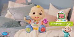 CoComelon Interactive Learning JJ Doll with Lights, Sounds, and Music to Encourage Letter, Number, and Color Recognition, Kids Toys for Ages 18 month | MTTS116
